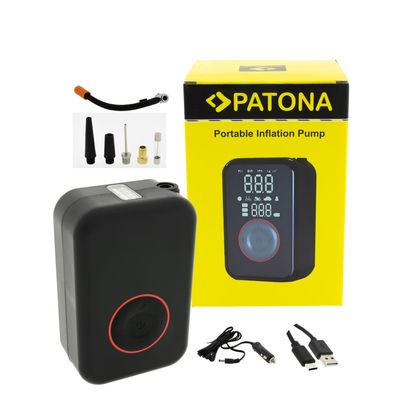 Patona Compresor Auto Portabil 150 PSI (10,3 bar) 4000 mAh Lanterna LED Power Bank