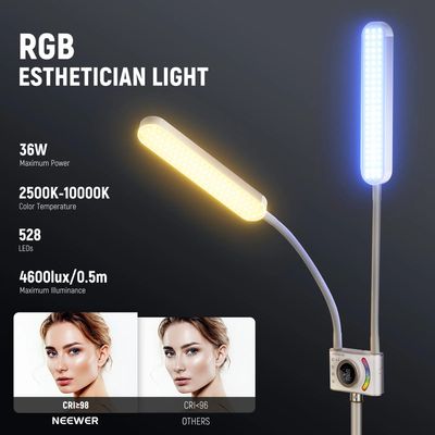 Neewer BH40C Kit Lampa LED RGB Dublu 2500K-10000K cu Accesorii