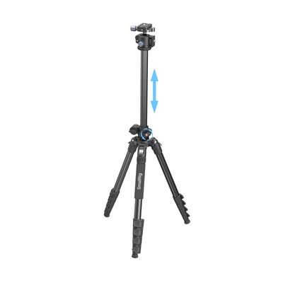 SmallRig 5290 Kit Trepied Foto Video CT25 cu Coloana Rabatabila 5kg 164cm