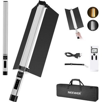 Neewer CL124 Lampa Video LED Bi-Color 16W 3200K-5600K Aplicatie Acumulator 3200mAh