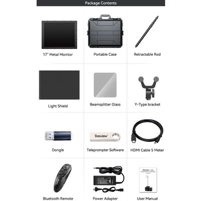 Desview TP200 Teleprompter Profesional 17" HDMI SDI