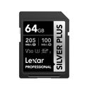 Lexar Professional Silver Plus Card de Memorie SDXC 1066x UHS-I/U3 R205/W100 (V30) 64GB