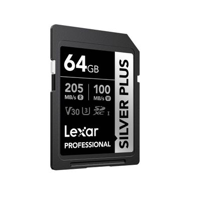 Lexar Professional Silver Plus Card de Memorie SDXC 1066x UHS-I/U3 R205/W100 (V30) 64GB