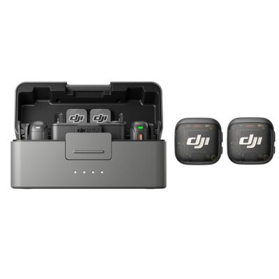 DJI Mic 3 Sistem Wireless 2 x TX 1 x RX Statie Incarcare 400m 32-bit Float Bluetooth