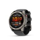 Garmin Fenix 8 Pro AMOLED Smartwatch 51mm LTE/Satelit Sapphire Titan Curea din Silicon Graphite/Negru