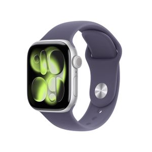 Apple Watch S11 Smartwatch GPS + Cellular Carcasa Silver Aluminium 42mm Curea Purple Fog Sport - S/M