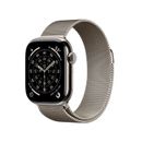 Apple Watch S11 Smartwatch GPS + Cellular Carcasa Natural Titanium 42mm Natural Milanese Loop