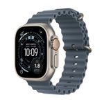 Apple Watch Ultra 3 Smartwatch GPS + Cellular Carcasa Natural Titanium 49mm Curea Anchor Blue Ocean