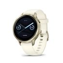 Garmin Venu 4 Smartwatch 41mm Lunar Gold Curea de Silicon Bone