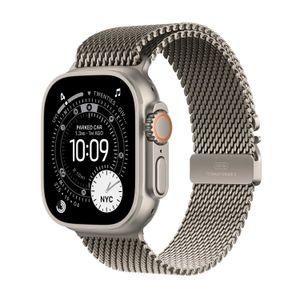 Apple Watch Ultra 3 Smartwatch GPS + Cellular Carcasa Natural Titanium 49mm Natural Titanium Milanese Loop - L