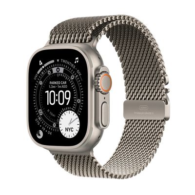 Apple Watch Ultra 3 Smartwatch GPS + Cellular Carcasa Natural Titanium 49mm Natural Titanium Milanese Loop - M