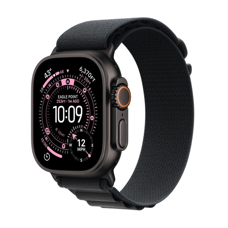Apple Watch Ultra 3 Smartwatch GPS - Cellular Carcasa Black Titanium 49mm Black Alpine Loop - L-1