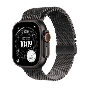 Apple Watch Ultra 3 Smartwatch GPS + Cellular Carcasa Black Titanium 49mm Black Titanium Milanese Loop - S