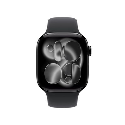 Apple Watch S11 Smartwatch GPS + Cellular Carcasa Jet Black Aluminium 42mm Curea Black Sport - S/M