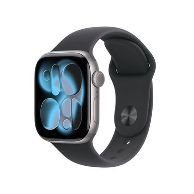 Apple Watch S11 Smartwatch GPS + Cellular Carcasa Space Grey Aluminium 42mm Curea Black Sport - S/M