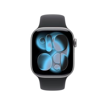 Apple Watch S11 Smartwatch GPS + Cellular Carcasa Space Grey Aluminium 42mm Curea Black Sport - S/M