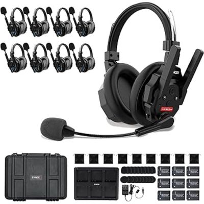 Synco Xtalk XMax 9 x Casca Dubla Sistem Intercom Wireless