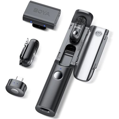 Boya Magic 03 Sistem Microfon Wireless 2 TX + 2 RX USB-C/3.5mm Carcasa Incarcare