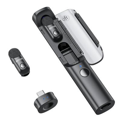 Boya Magic 05 Sistem Microfon Wireless 2 TX + 1 RX USB-C Carcasa Incarcare