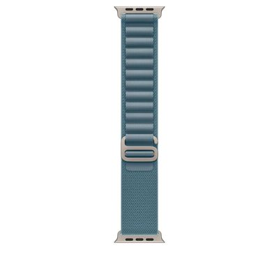 Apple Curea pentru Apple Watch 49mm Light Blue Alpine Loop - Medium - Natural Titanium Finish