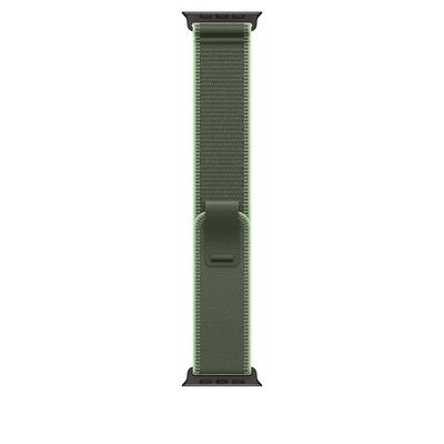 Apple Curea pentru Apple Watch 49mm Green/Neon Trail Loop M/L Black Titanium Finish