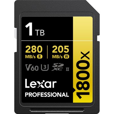 Lexar Profesional Gold Card de Memorie SDXC UHS-II U3 1800x 1TB V60