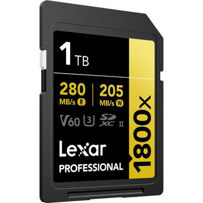 Lexar Profesional Gold Card de Memorie SDXC UHS-II U3 1800x 1TB V60