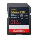 Sandisk Extreme PRO Card de memorie SDXC 512GB UHS-II U3 V90 W300 R300