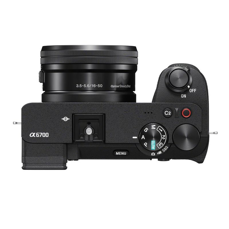 SonyAlpha6700AparatFotoMirrorlessAPSC4K26MPKitcuObiectiv1650mm