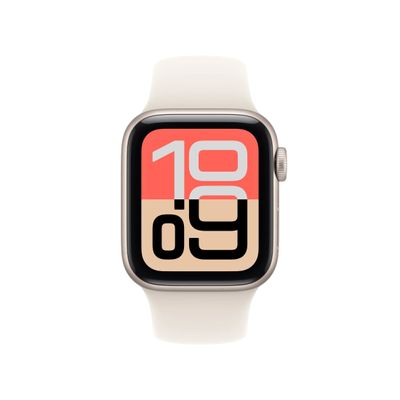 Apple Watch SE (2025) Smartwatch GPS Carcasa Starlight Aluminium 40mm Starlight Sport Band M/L