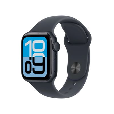 Apple Watch SE (2025) Smartwatch GPS Carcasa Midnight Aluminium 40mm, Midnight Sport Band S/M