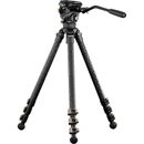 Tilta Trepied Carbon 3-Stage 180cm cu Cap Fluid Video Cine 75mm 8kg Gri