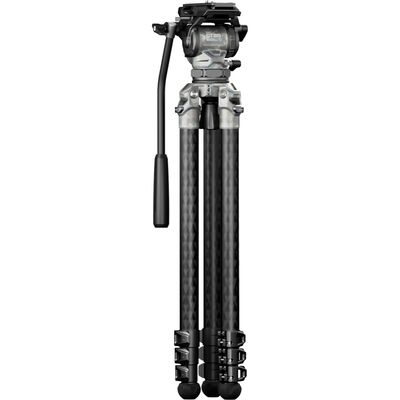 Tilta Trepied Carbon 3-Stage 180cm cu Cap Fluid Video Cine 75mm 8kg Camuflaj Alb