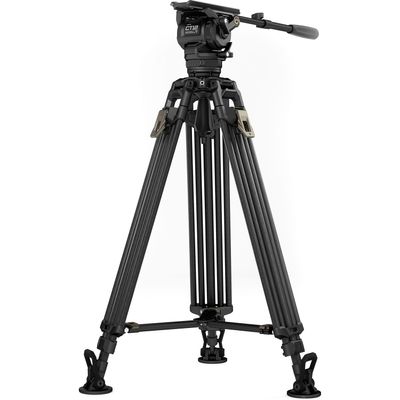 Tilta Trepied Video Cine 2-Stage cu Cap Fluid 75mm si Picioare Carbon 181cm 12kg