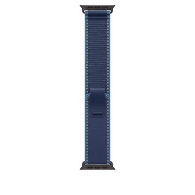 Apple Curea pentru Apple Watch 49mm Blue/Bright Blue Trail Loop M/L Black Titanium Finish