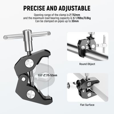 Neewer ST15C/ST25C Kit Super Clamp cu Boom Arm Brat 15cm