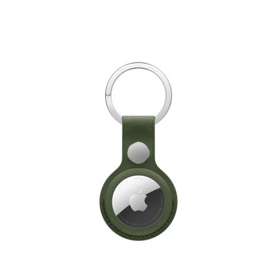 Apple Breloc AirTag FineWoven Key Ring Moss
