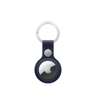 Apple Breloc AirTag FineWoven Key Ring Navy