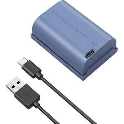 SmallRig 5406 Acumulator pentru Canon LP-E6P 2520 mAh cu Port USB-C si Cablu Inclus Albastru