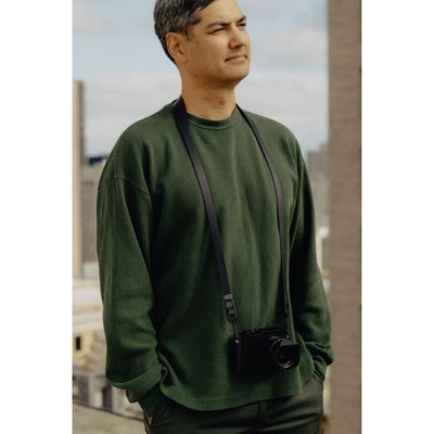 Peak Design Form Curea Lunga din Piele pentru Camera Negru