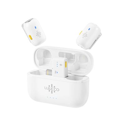Luucco MiniPods-K2 Microfon Wireless 2 TX + 1 RX USB-C Alb