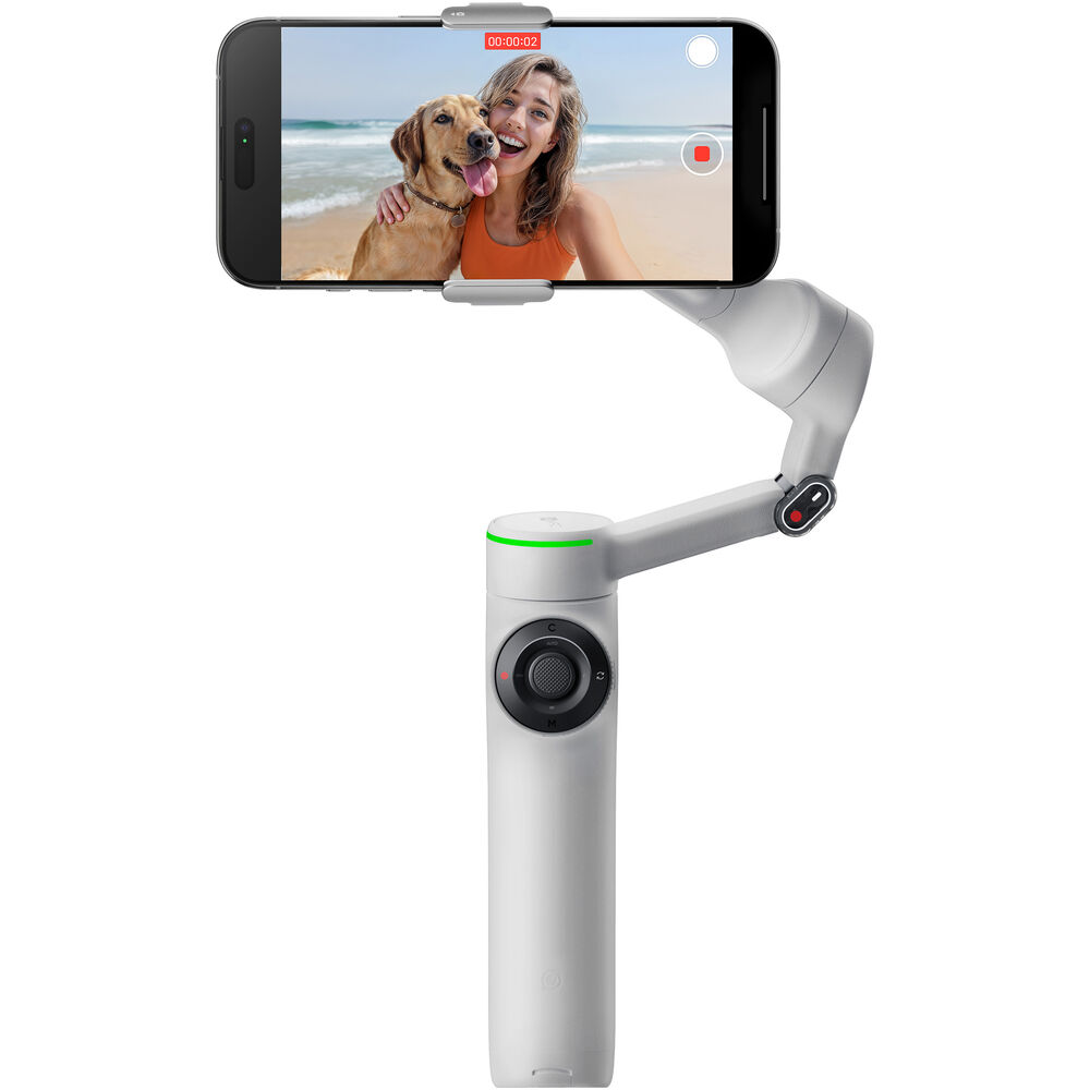 ☆Insta360 Flow 2 Pro + AI Tracker☆ Insta360 Flow 2 Pro AI Tracker Bundle Stabilizator Stone Gray-F64.ro