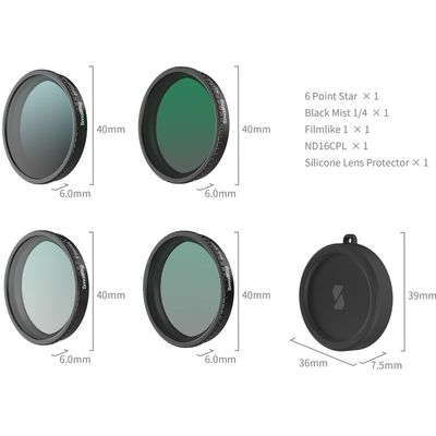 SmallRig 5412 Kit Filtre pentru DJI Osmo Action 5 Pro / 4