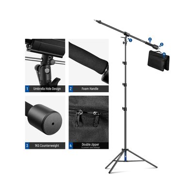 Neewer Stativ 300cm cu Brat Boom 89-155cm