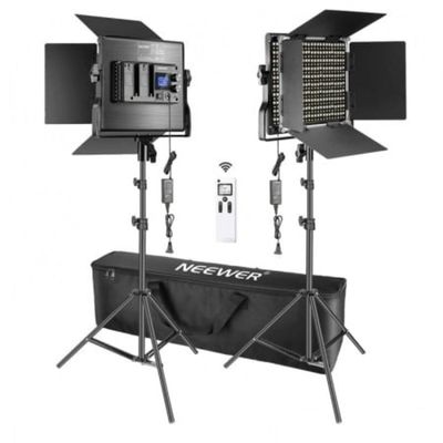 Neewer SNL660 Kit 2 Lampi Studio Bi-Color 45W 3200K-5600