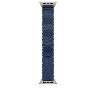Apple Curea pentru Apple Watch 49mm Blue/Bright Blue Trail Loop M/L Natural Titanium Finish