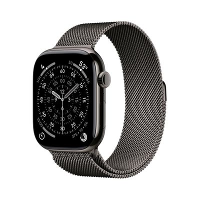 Apple Watch S11 Smartwatch GPS + Cellular Carcasa Slate Titanium 46mm Slate Milanese Loop S/M