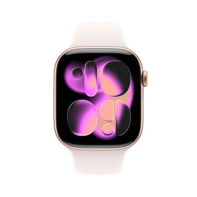 Apple Watch S11 Smartwatch GPS + Cellular Carcasa Rose Gold Aluminium 46mm Light Blush Sport Band M/L