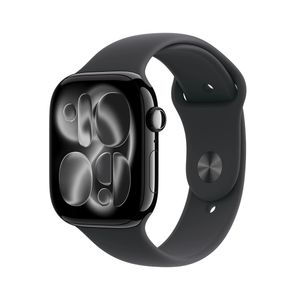 Apple Watch S11 Smartwatch GPS + Cellular Carcasa Jet Black Aluminium 46mm Curea Black Sport S/M