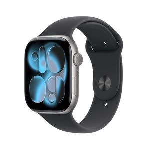 Apple Watch S11 Smartwatch GPS + Cellular Carcasa Space Grey Aluminium 46mm Curea Black Sport S/M